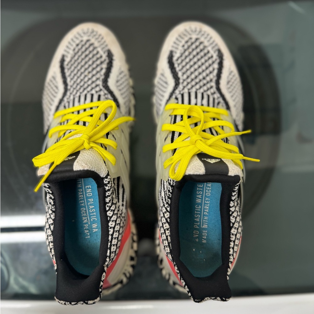 Adidas Sneakers with Black and Yellow Accents